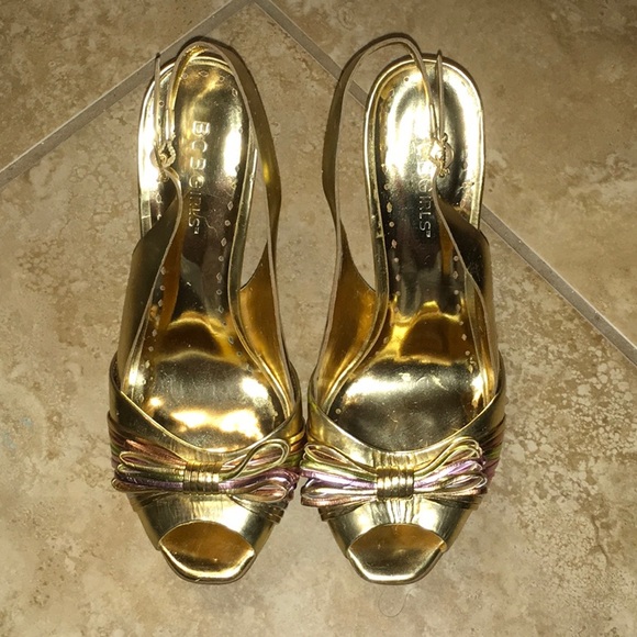 BCBGirls Gold Heels 7 - Picture 2 of 7